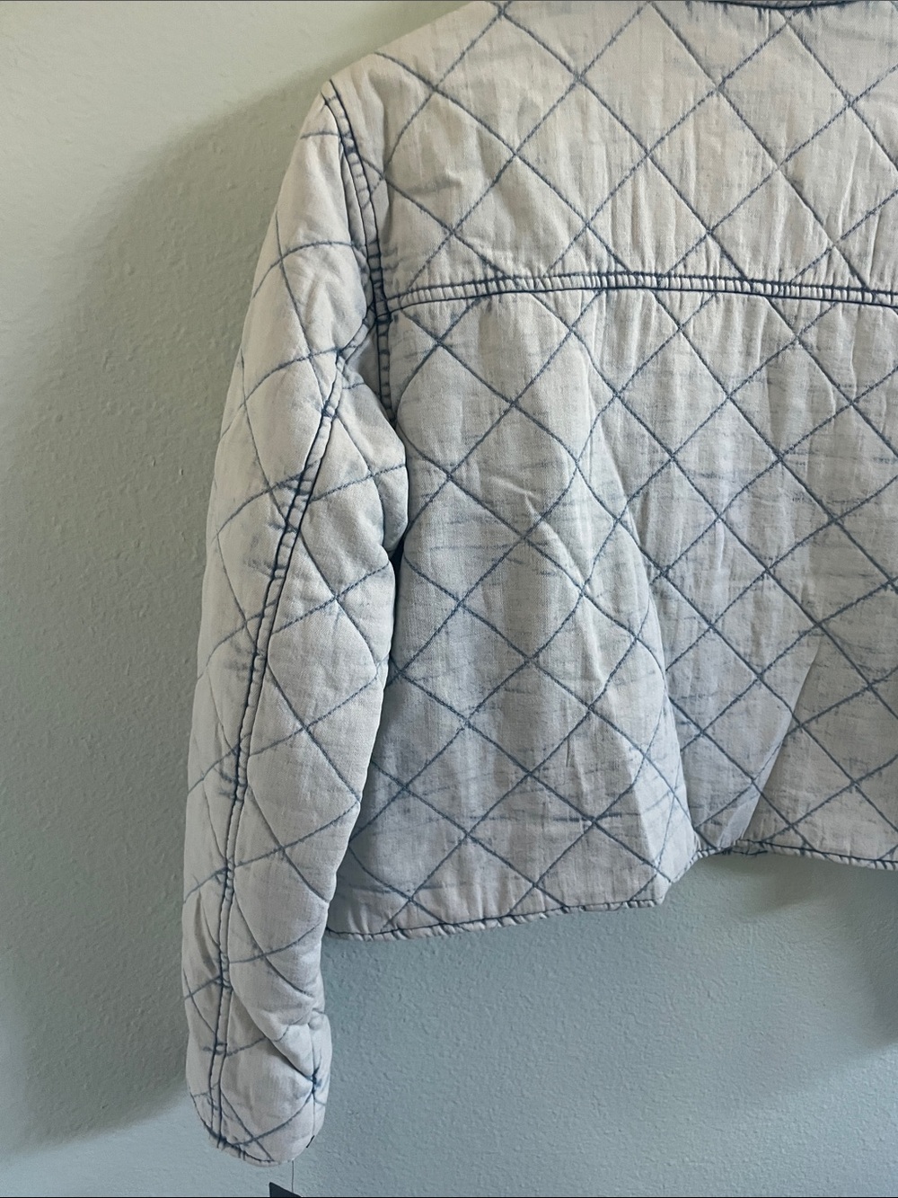 Marc New York Quilted Light Blue Denim Jacket - Picture 11 of 16